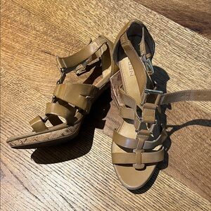 Naturalizer Brown Strappy Sandals